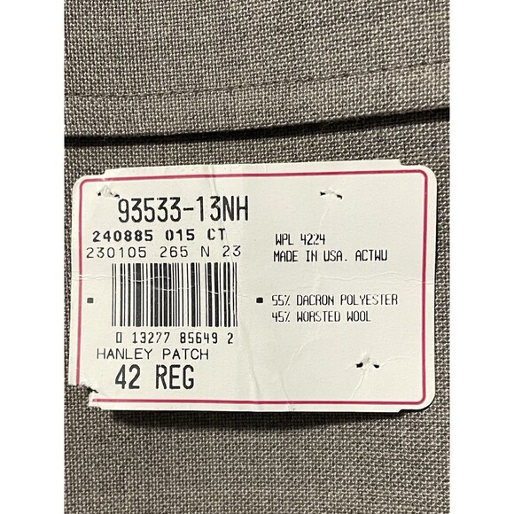 Vintage Palm Beach Men's Blazer Sport Coat Tan Brown Taupe 42R Brass‎ Buttons - Picture 12 of 12